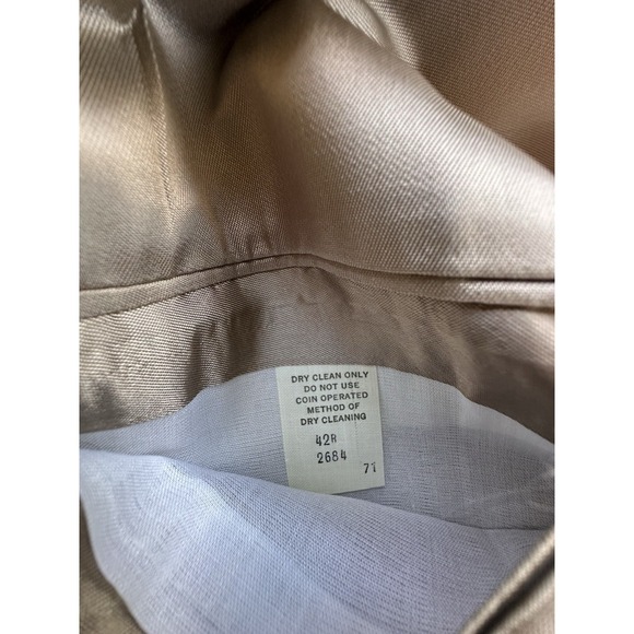 Anthonys Blazer Mens 42R Tan Corduroy Suit Jacket Elbow Patch Pockets Sport Coat - Picture 8 of 13